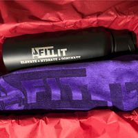 Gym towel and bottle set