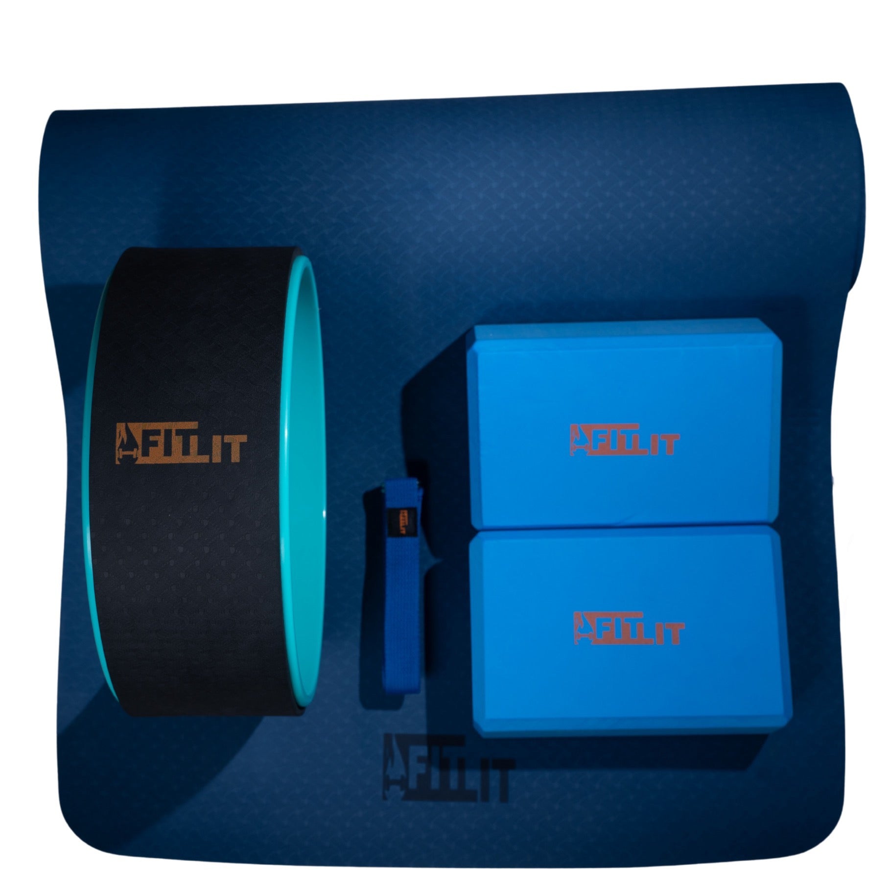 Ultimate Yoga Starter Kit Bundle Blue - FITLIT