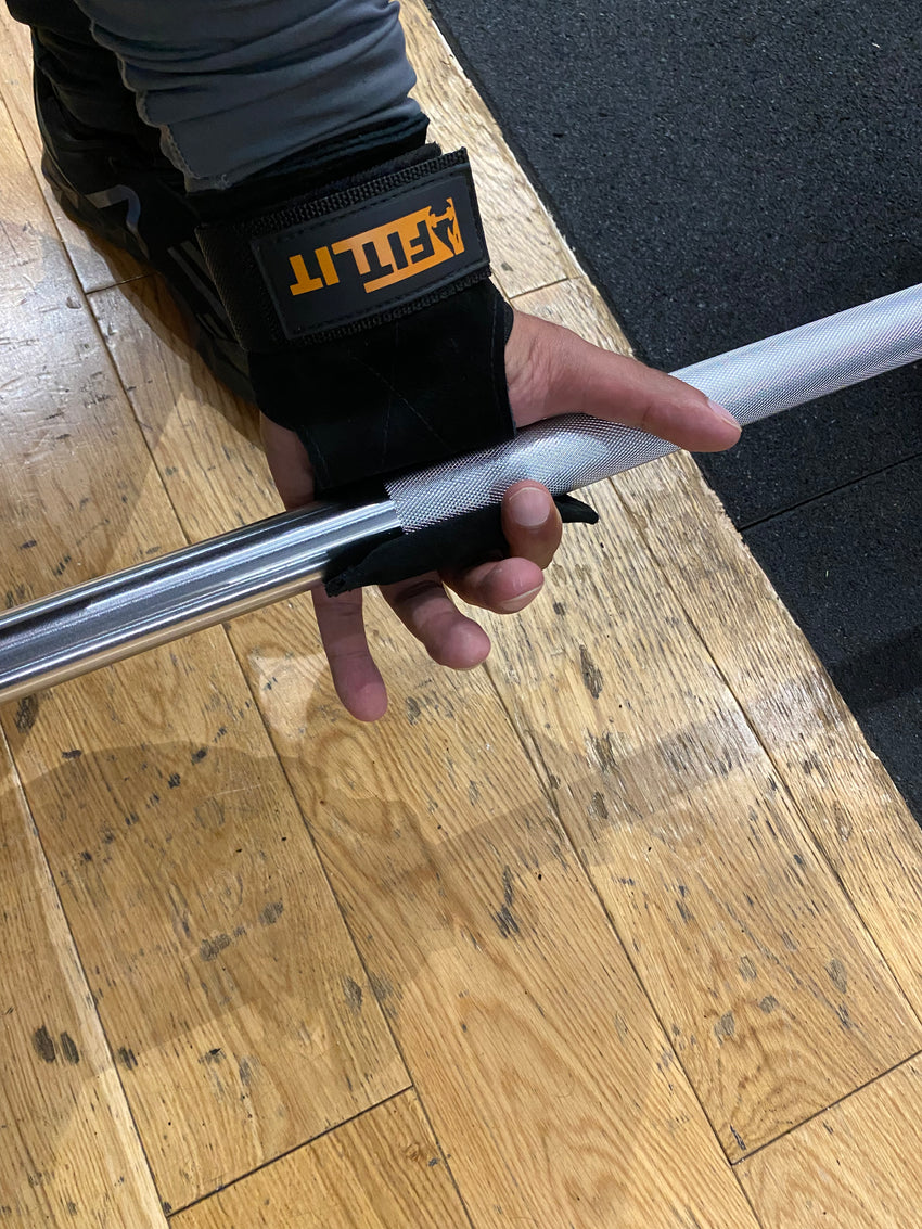 Cowhide had grip around bar